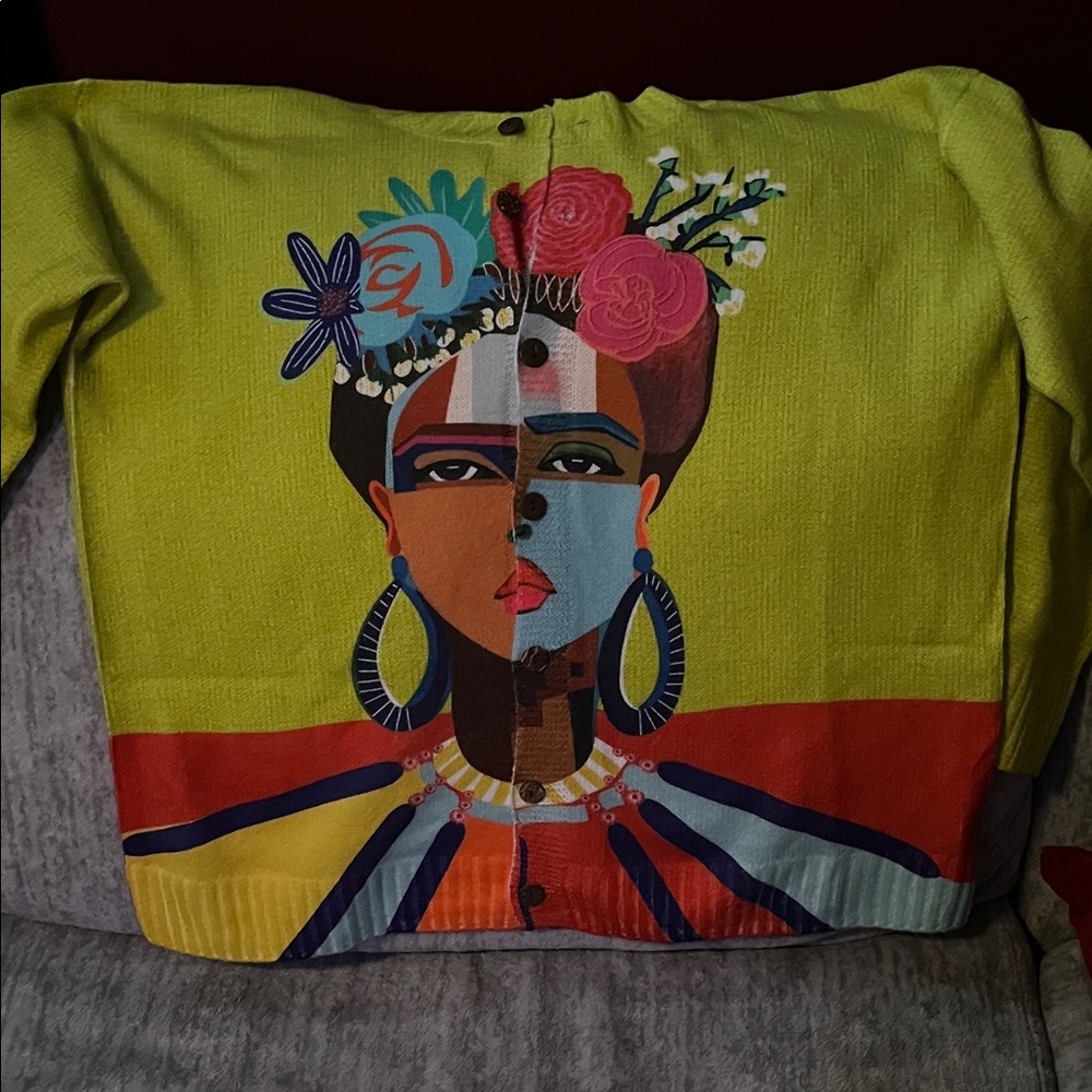Colorful Artistic Cardigan